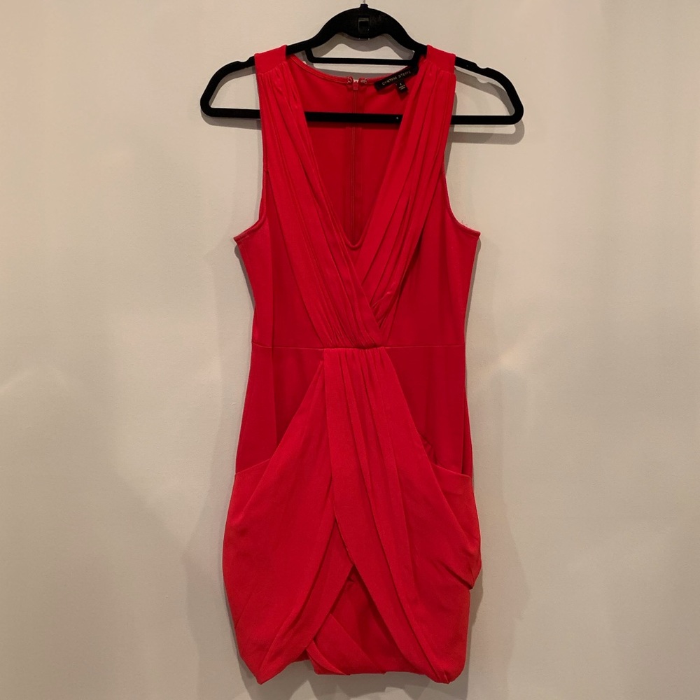 Cynthia Steffe Red Cocktail Dress - Size 4